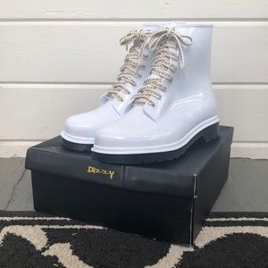 Dizzy Regan Beaded Lace Rain Boots